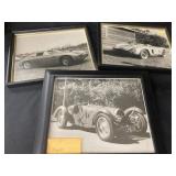 (3) Prints of Old Style Cars