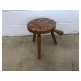Homemade Wooden Milking Stool