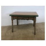 Vtg. Enamel Top Extension Table