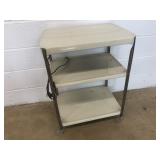 Vtg. Metal Rolling Serving Cart