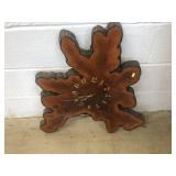 Slab Wood Battery Operated Clock