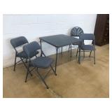 5 Pc. Card Table & Chair Set
