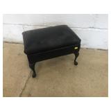 Leather Top Footstool