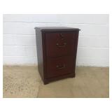 Wooden 2-Drawer Modern File Cabinet