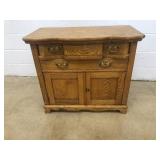 Oak Serpentine Washstand