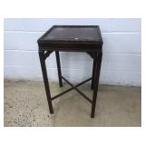 Mahogany Glass Top Stand