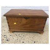 Modern Dove Tailed Mini Blanket Chest