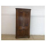 Early Refinished 1 Pc. Corner Cupboard