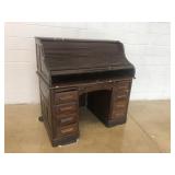 Quarter Sawn Oak Rolltop Desk