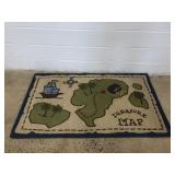 Treasure Map Floor Rug