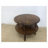 Circular 2-Tier End Table