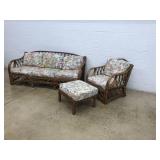 3 Pc. Rattan Patio Set