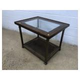 Glass Top End Table