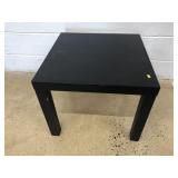 Black Veneer End Table