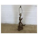 Mid Century Wood Table Lamp