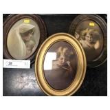 (3) Early Cherub Portraits