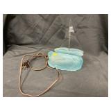 Mid Century Satin Glass Sailboat Lamp