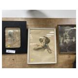 4 Early Framed Portraits of Cupid