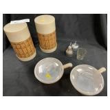 Aladdin Thermoses & Fire King Covered Dishes