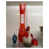 3 Contemporary Pieces of Art Glass