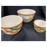 3 Vernonware Mixing Bowls