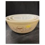 3 Vintage Pyrex Mixing Bowls