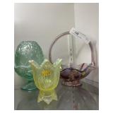 3 Pcs of Fenton Art Glass