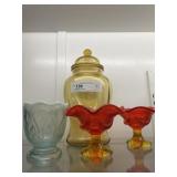 4 Pieces of Art Glass