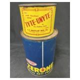 2 Vintage Advertising Cans