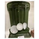 Enamelware Utensils With Wall Rack