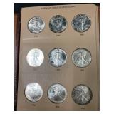 17 American Eagle Silver Dollars