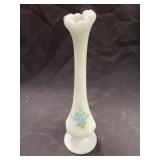 Fenton Hand Painted Art Glass Vase