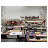 6 Plastic and Diecast Transport Trucks