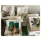 4 Lenox Porcelain Bird Figurines