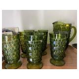 Water Pitcher With 8 Water Goblets