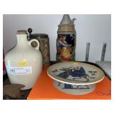 German Beer Stein, Goebel Plate, etc.