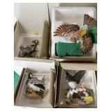 4 Lenox Porcelain Bird Figurines