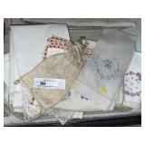 Vintage Table Covers and Embroidered Hand Towels