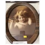 4 Late 19th Century Framed Portraits of Cupid