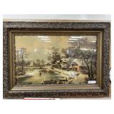 Large Antique Framed Print