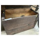 Primitive Wooden Pulleys, Rope, and Box