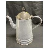 Enamelware Gooseneck Coffee Pot