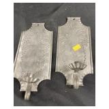 2 Punch Tin Candle Sconces
