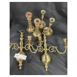 Brass Candle Sconces and Holders