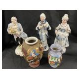 Italian Porcelain Figurines and Decorative Vases