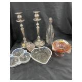 Silver Plated Candlestick Holders