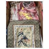 Vintage Checkered Placemats, Wall Hanging, Etc