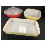 3 Pieces of Vintage Pyrex