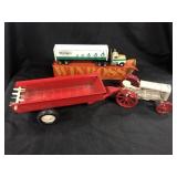 Winross Truck, Ertl Tractor With Spreader