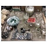 Snack Dishes, Shakers, Transferware Plate